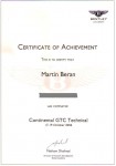 Bentley training certificate GTC